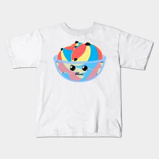 Polyamorous ice cream pride Kids T-Shirt